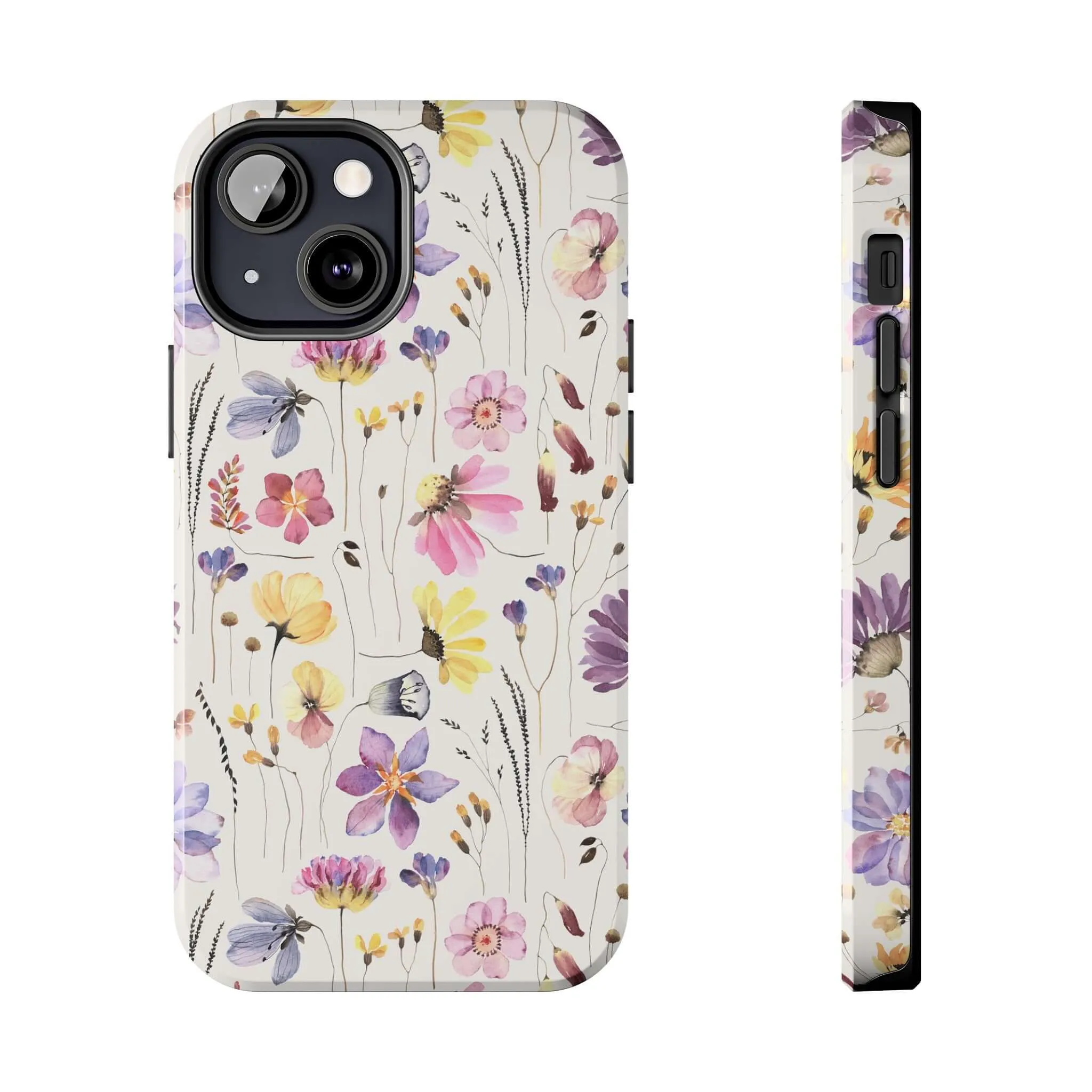 Wildflower Watercolors | Beige Floral Case