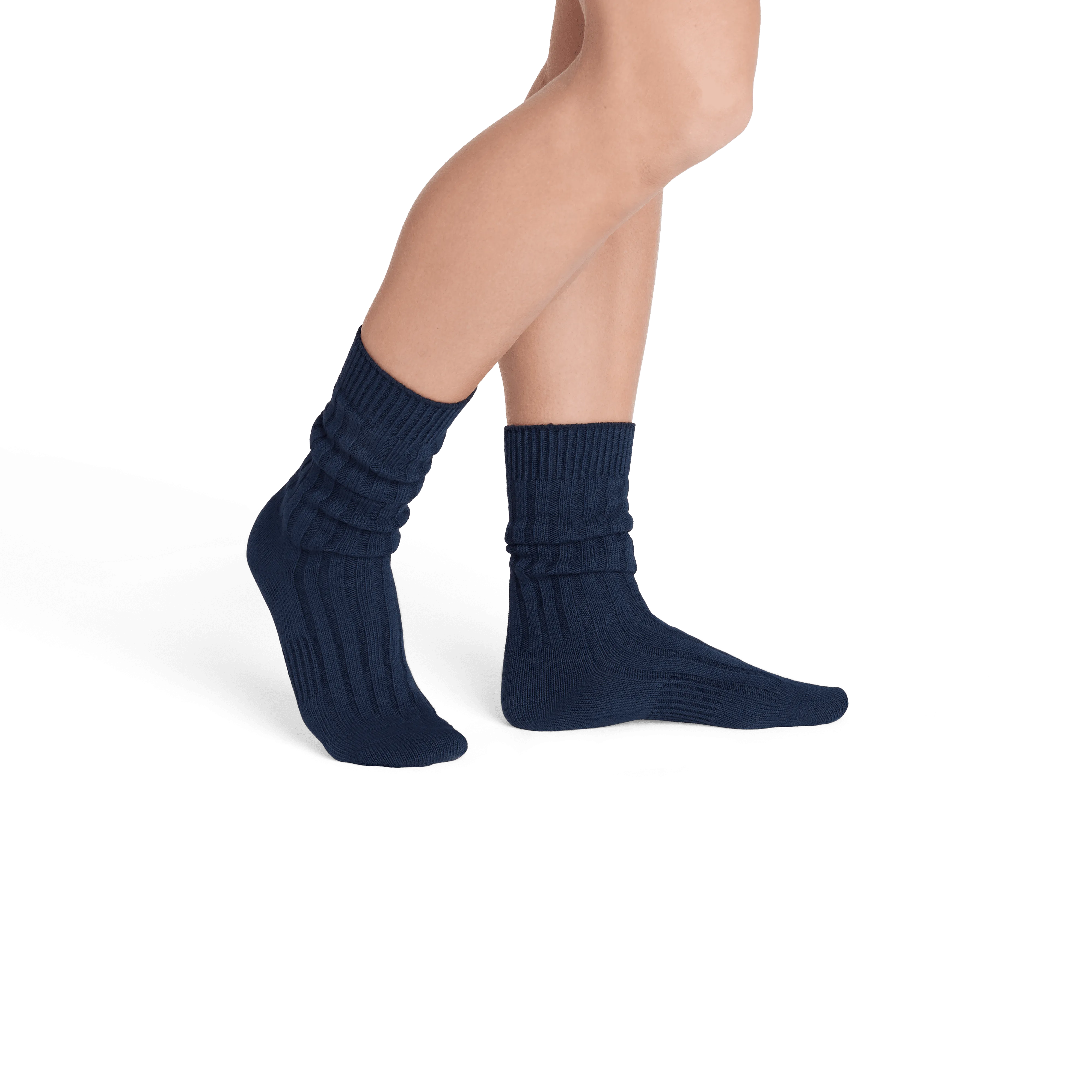 Women's Vintage Rib Calf Socks